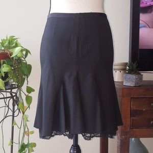 ⭐ Black Lace Lined Skirt ⭐